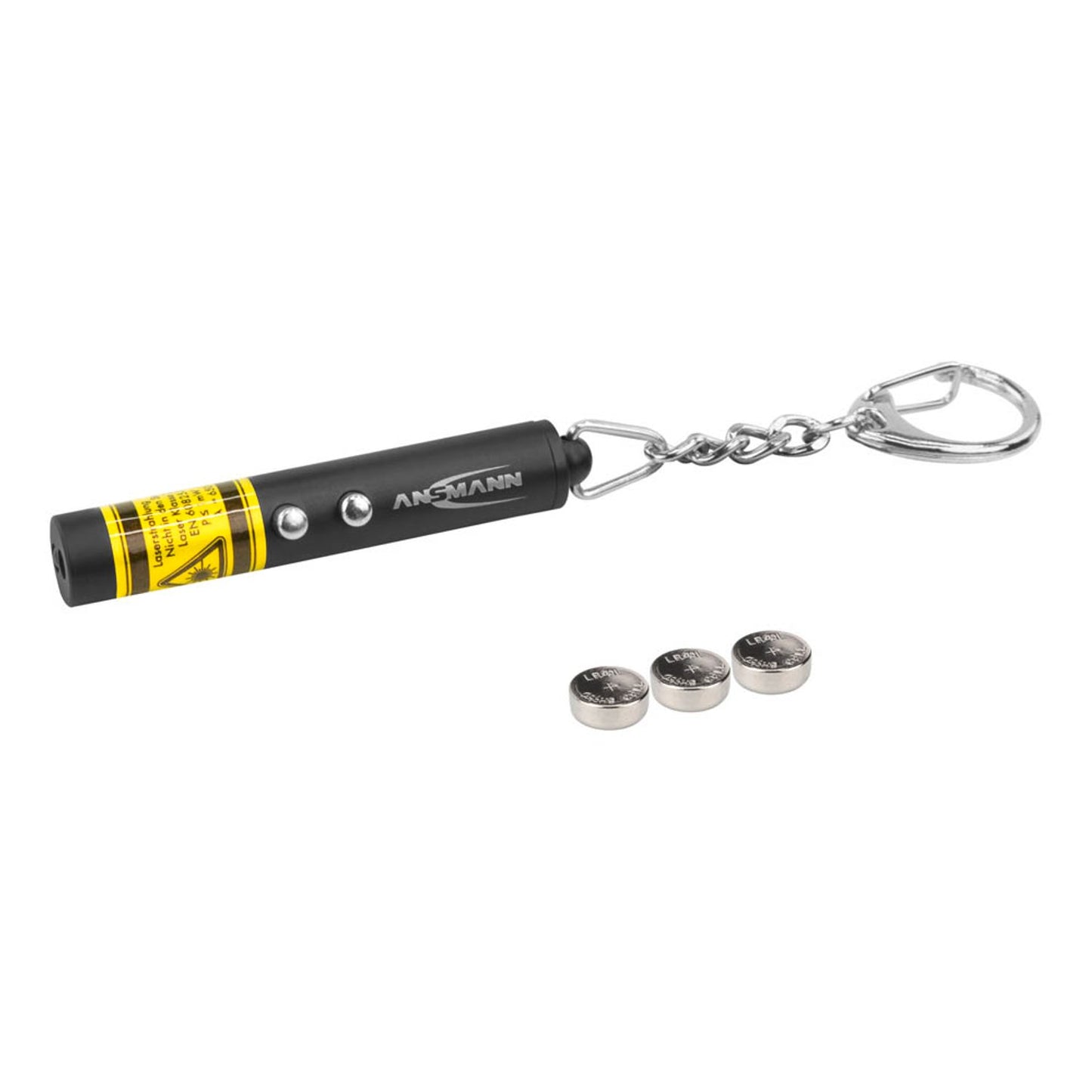 ANSMANN Laserpointer Keychain 2-in-1, roter Laser | 1600-0270