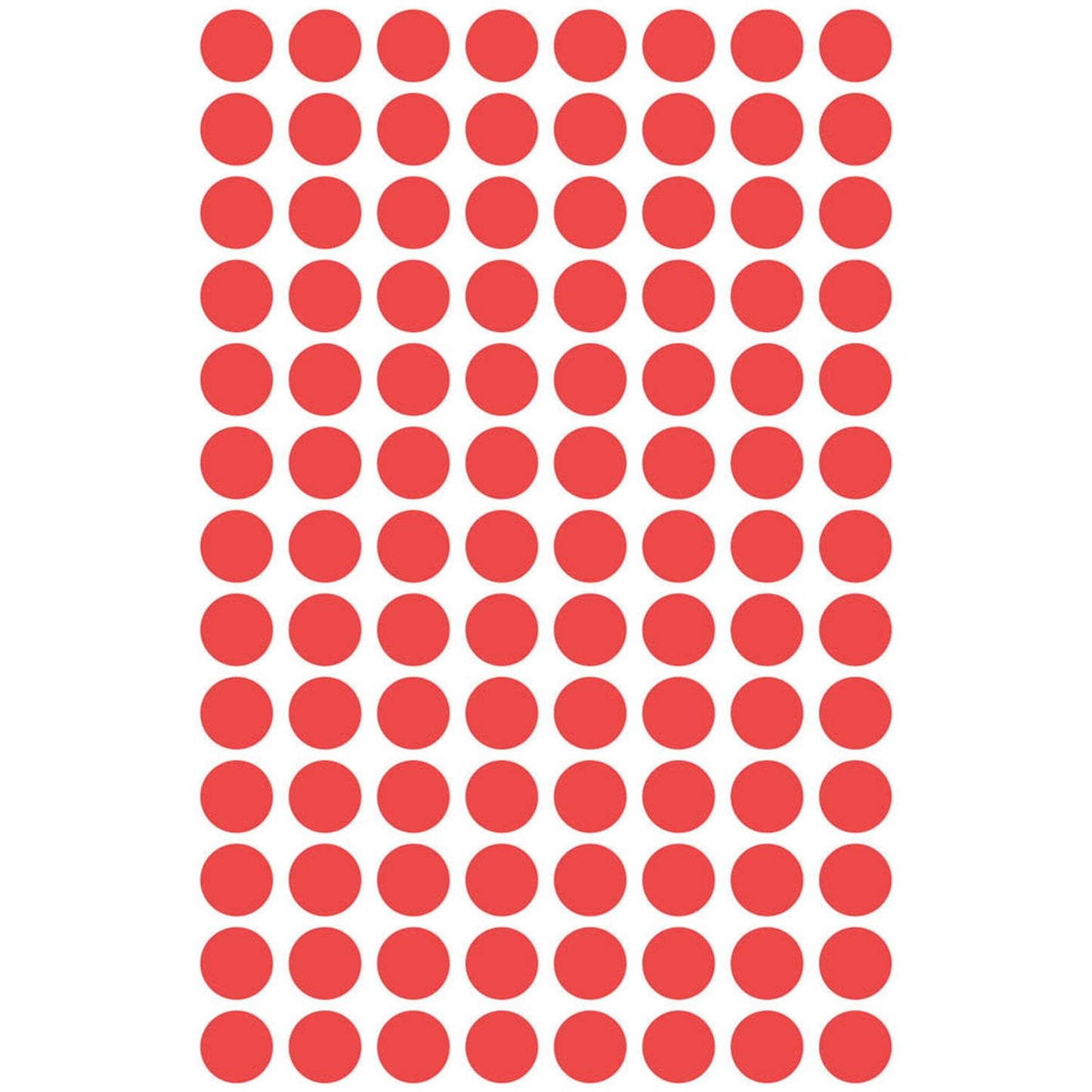 AVERY Zweckform Klebepunkte rot Ø 8,0 mm | 3589 | 1 Pack = 416 St.