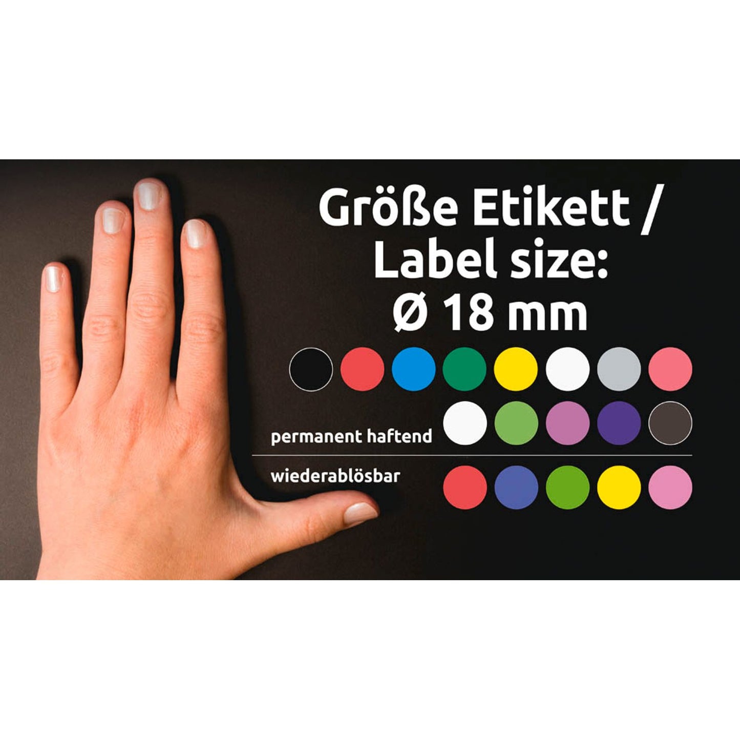 AVERY Zweckform Klebepunkte grün Ø 18,0 mm | 3597 | 1 Pack = 96 St.