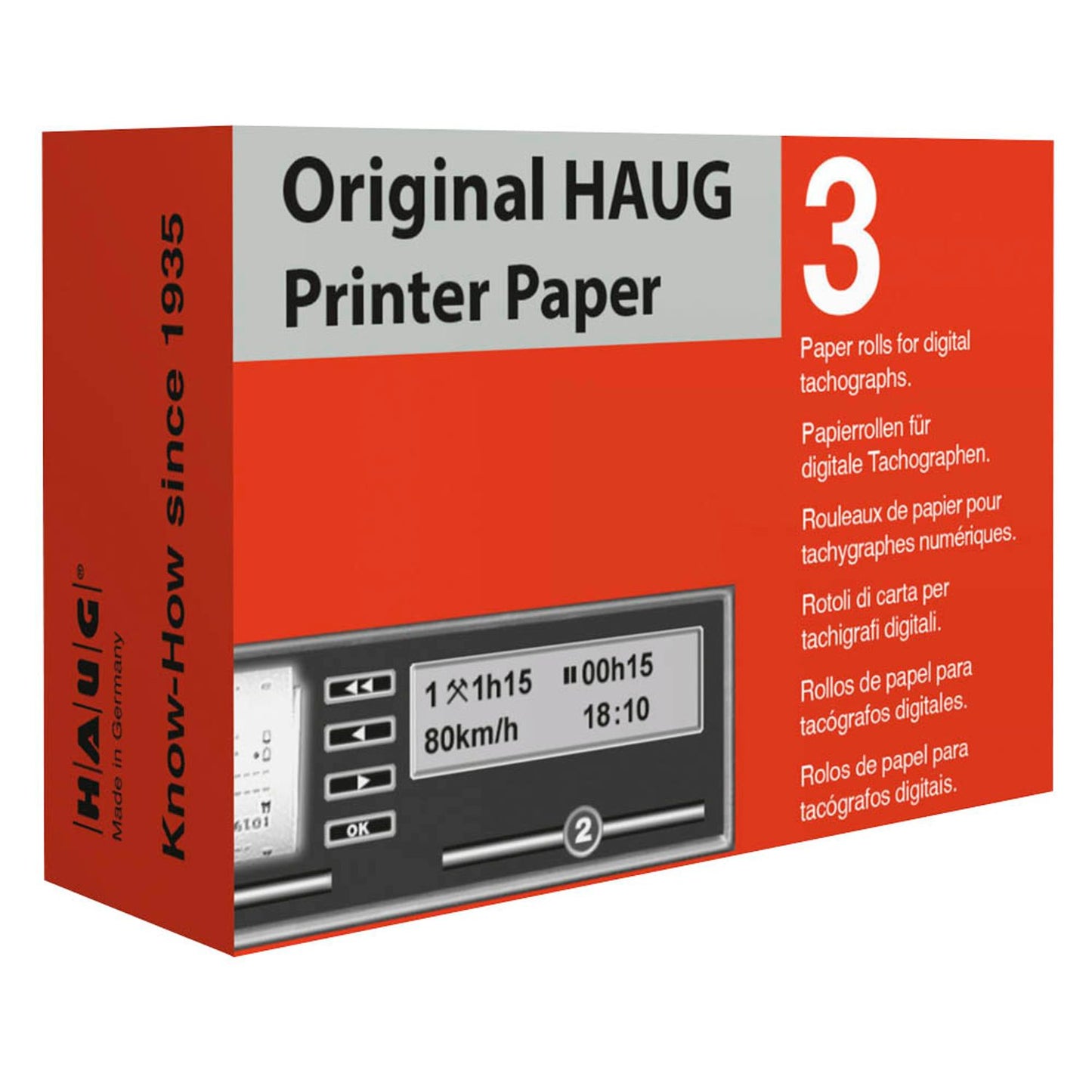 HAUG Original Thermorollen 5,7 cm x 8,0 m | 3104 | 1 Pack = 3 Rollen