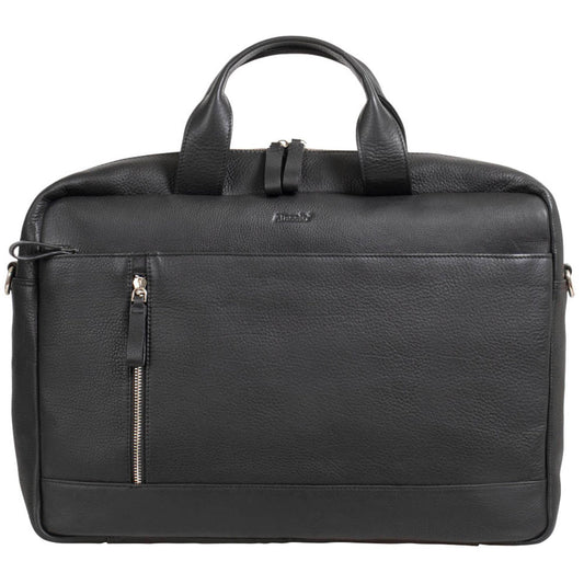 Alassio Laptoptasche ROCCA Leder schwarz bis 38,1 cm (15 Zoll) | 47034