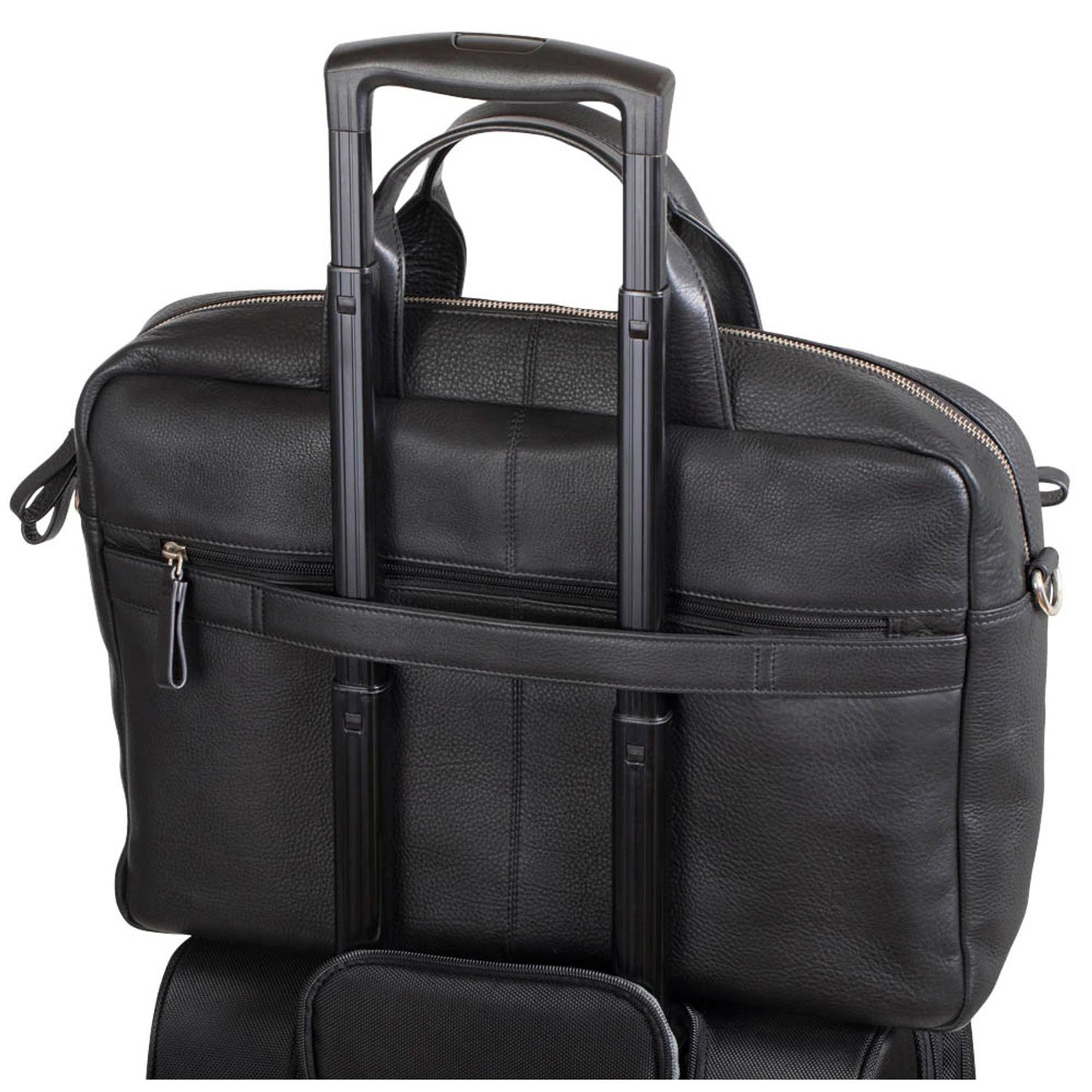 Alassio Laptoptasche ROCCA Leder schwarz bis 38,1 cm (15 Zoll) | 47034