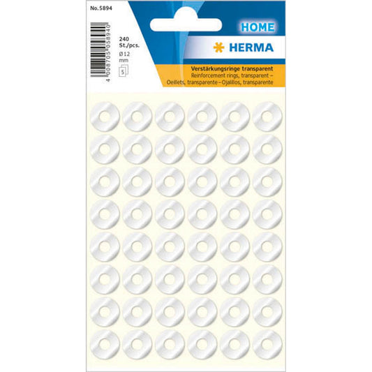 HERMA Lochverstärker transparent | 5894 | 1 Pack = 240 St.