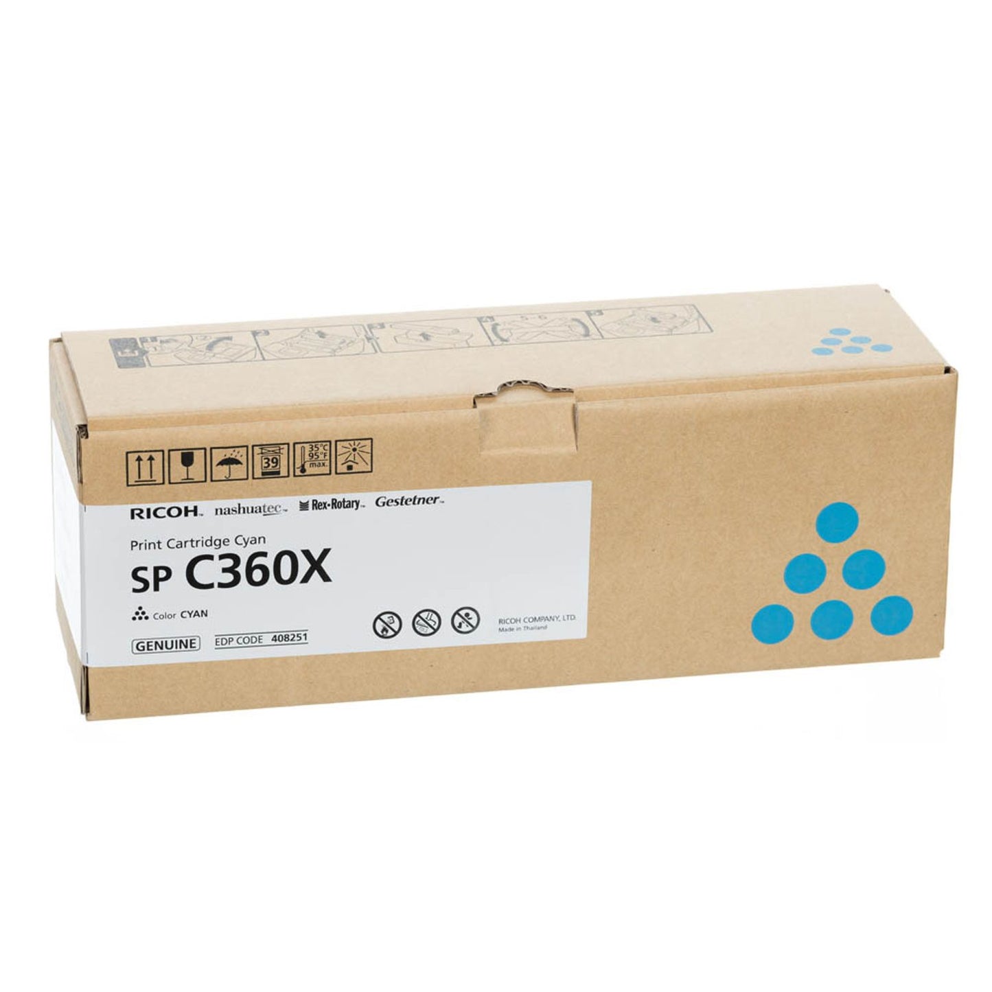 RICOH SP C360X cyan Toner | 408251