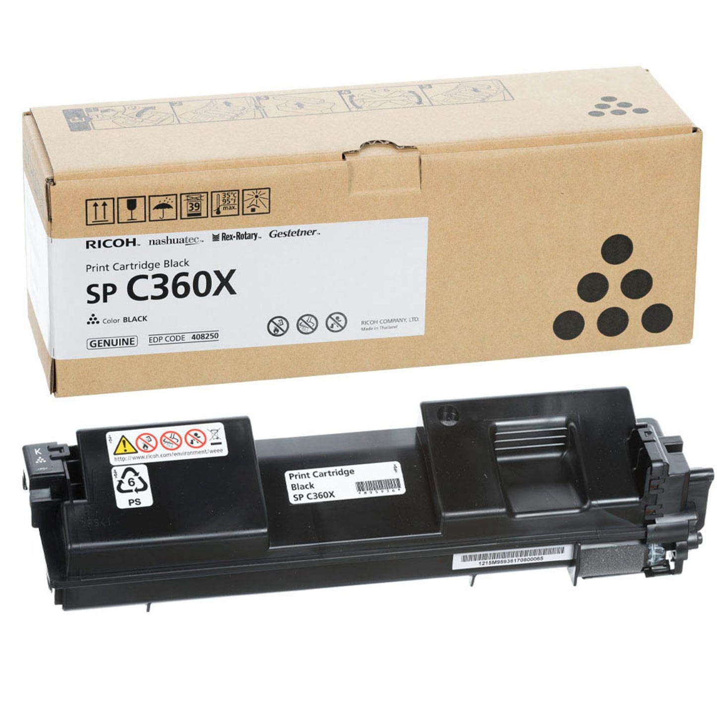 RICOH SP C360X schwarz Toner | 408250