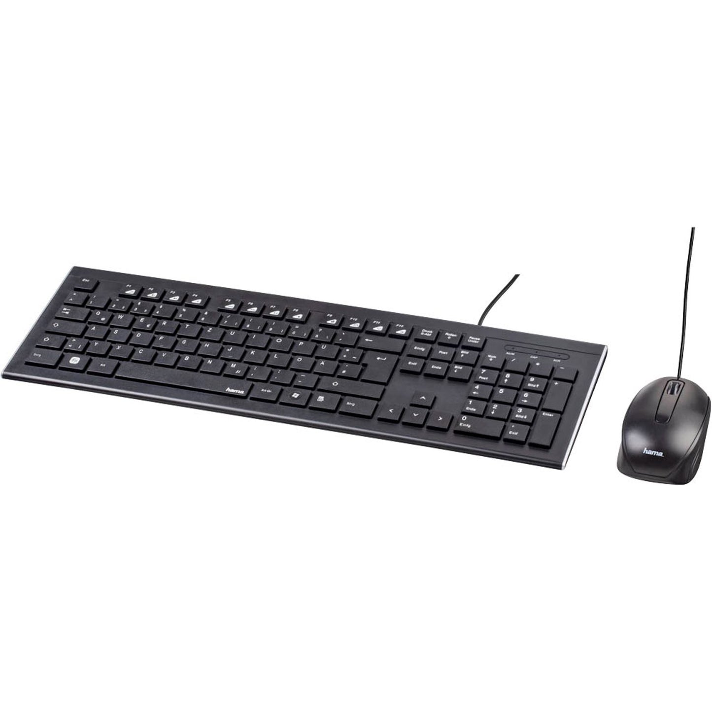 hama Cortino kabelgebunden Tastatur-Maus-Set kabelgebunden schwarz | 134958