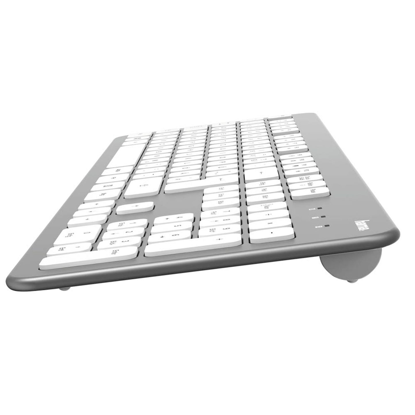 hama KMW-700 Tastatur-Maus-Set kabellos silber, weiß | 182676