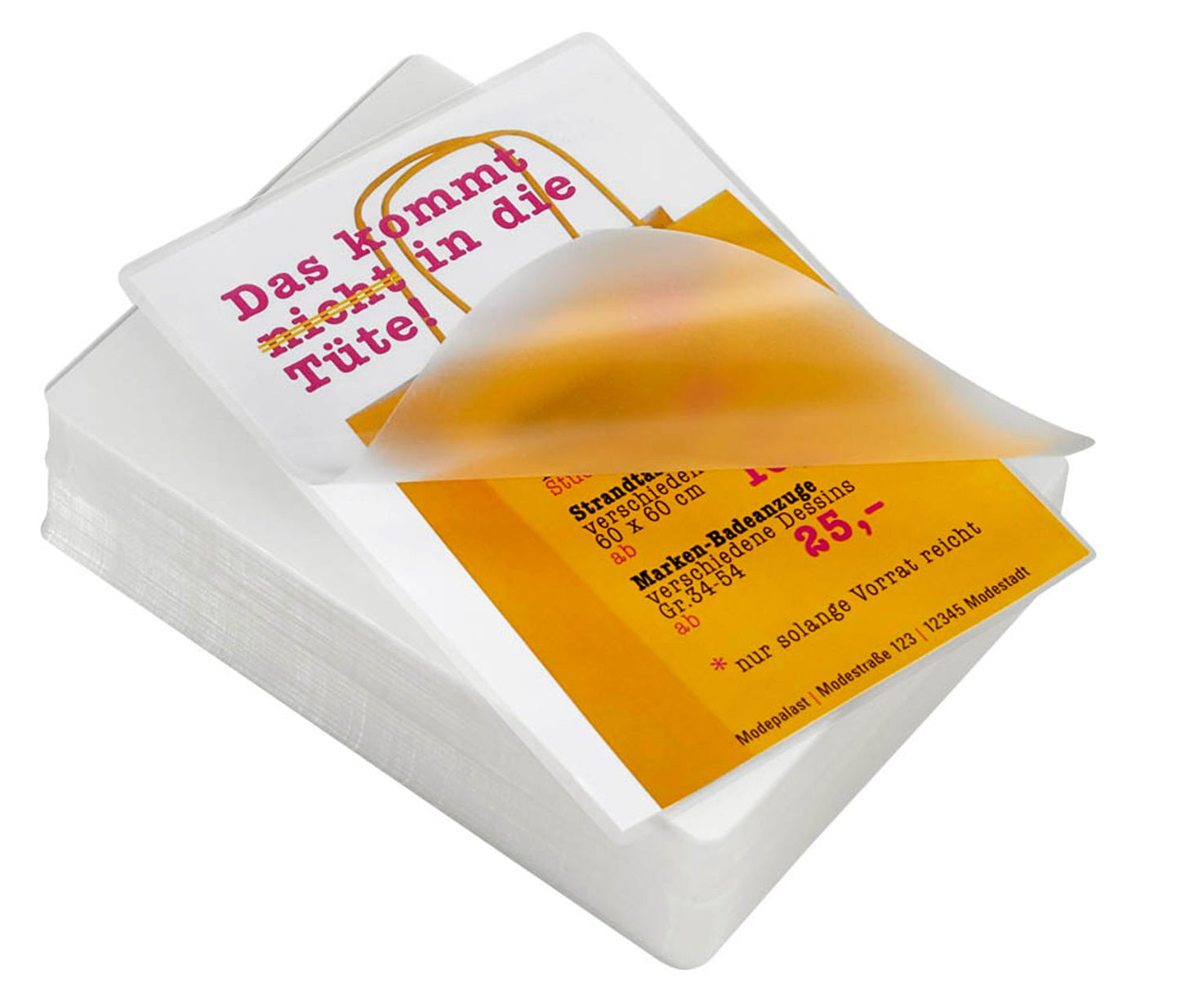 100 GBC Laminierfolien glänzend 75 micron