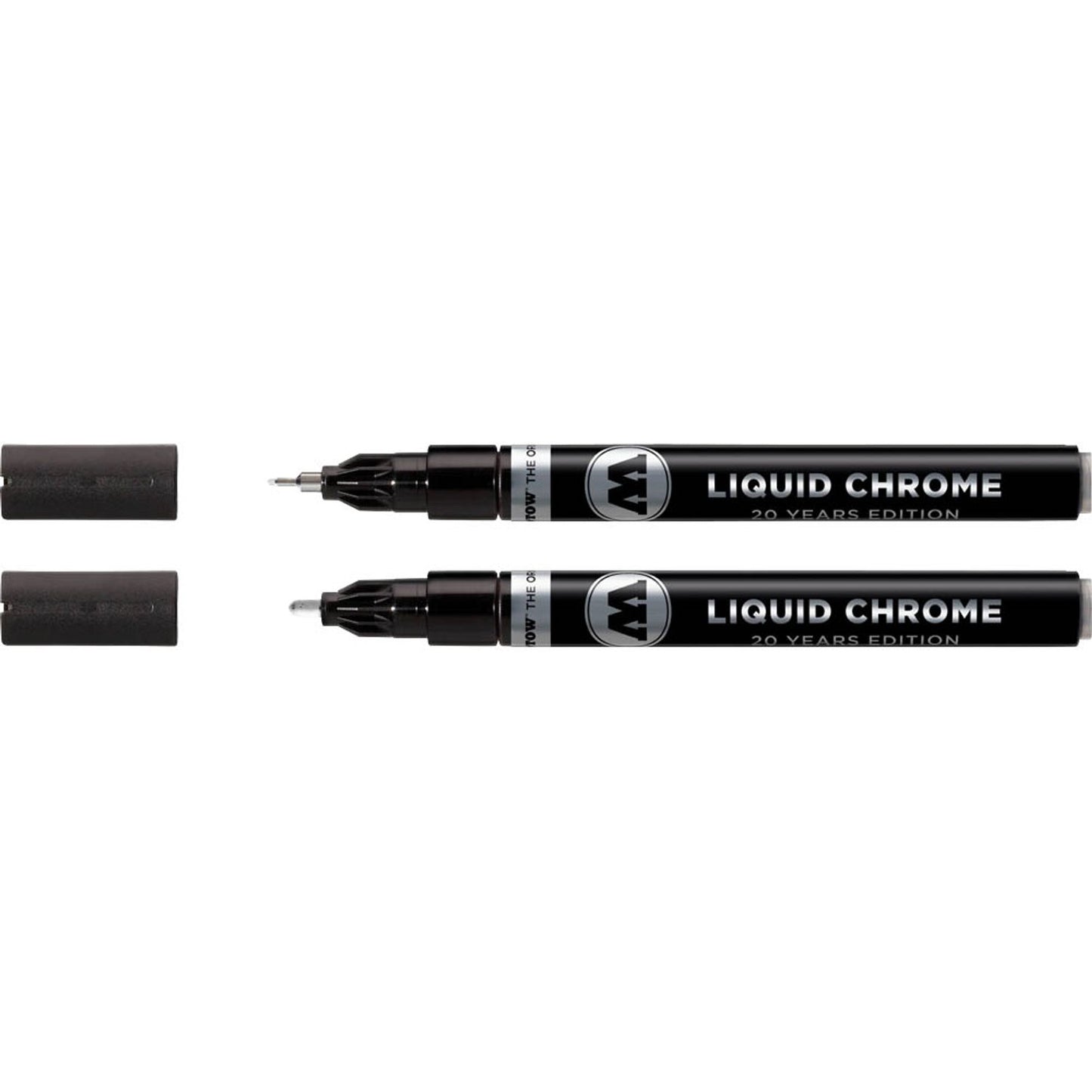 MOLOTOW LIQUID CHROME™ Acrylstifte chrom 1,0 - 2,0 mm | 52-MO703112 | 1 Pack = 2 St.