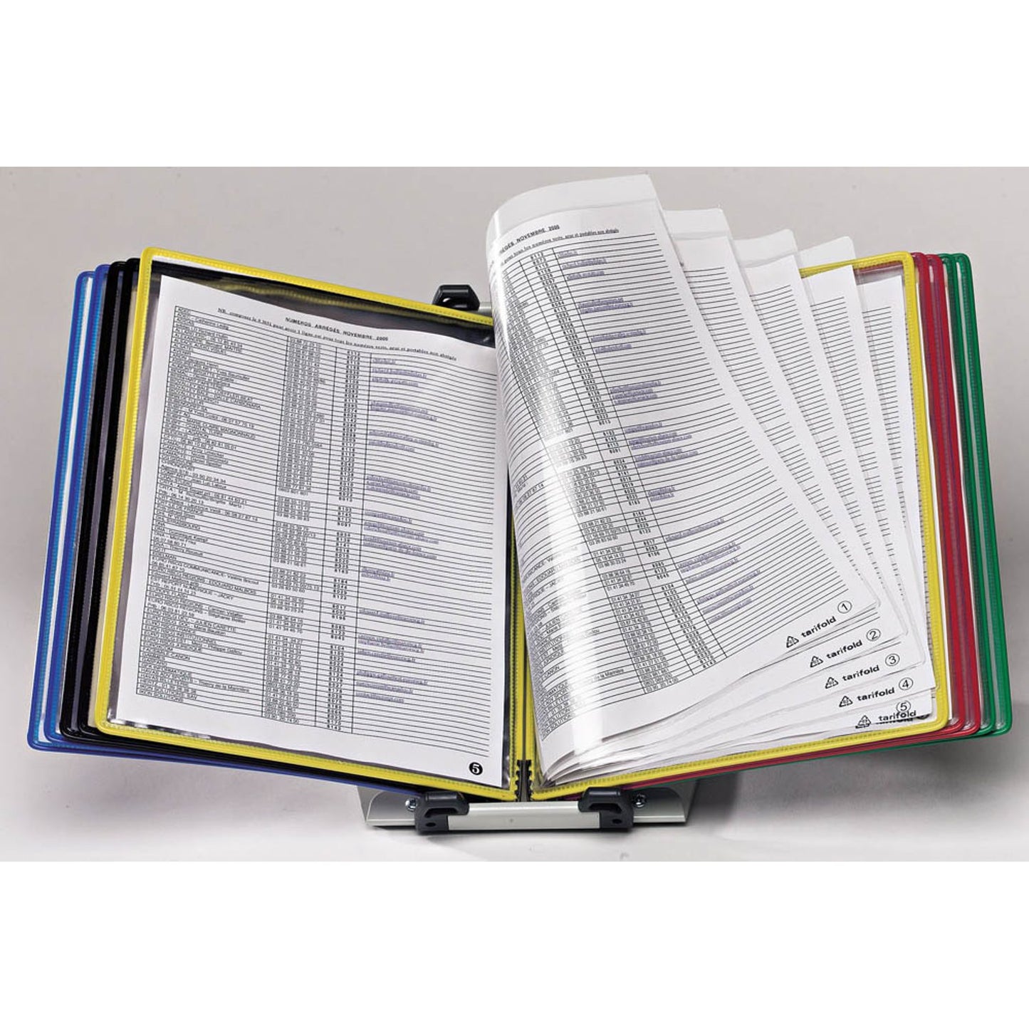 tarifold Sichttafelsystem Foldfive DIN A4 farbsortiert mit . Sichttafeln | 434179