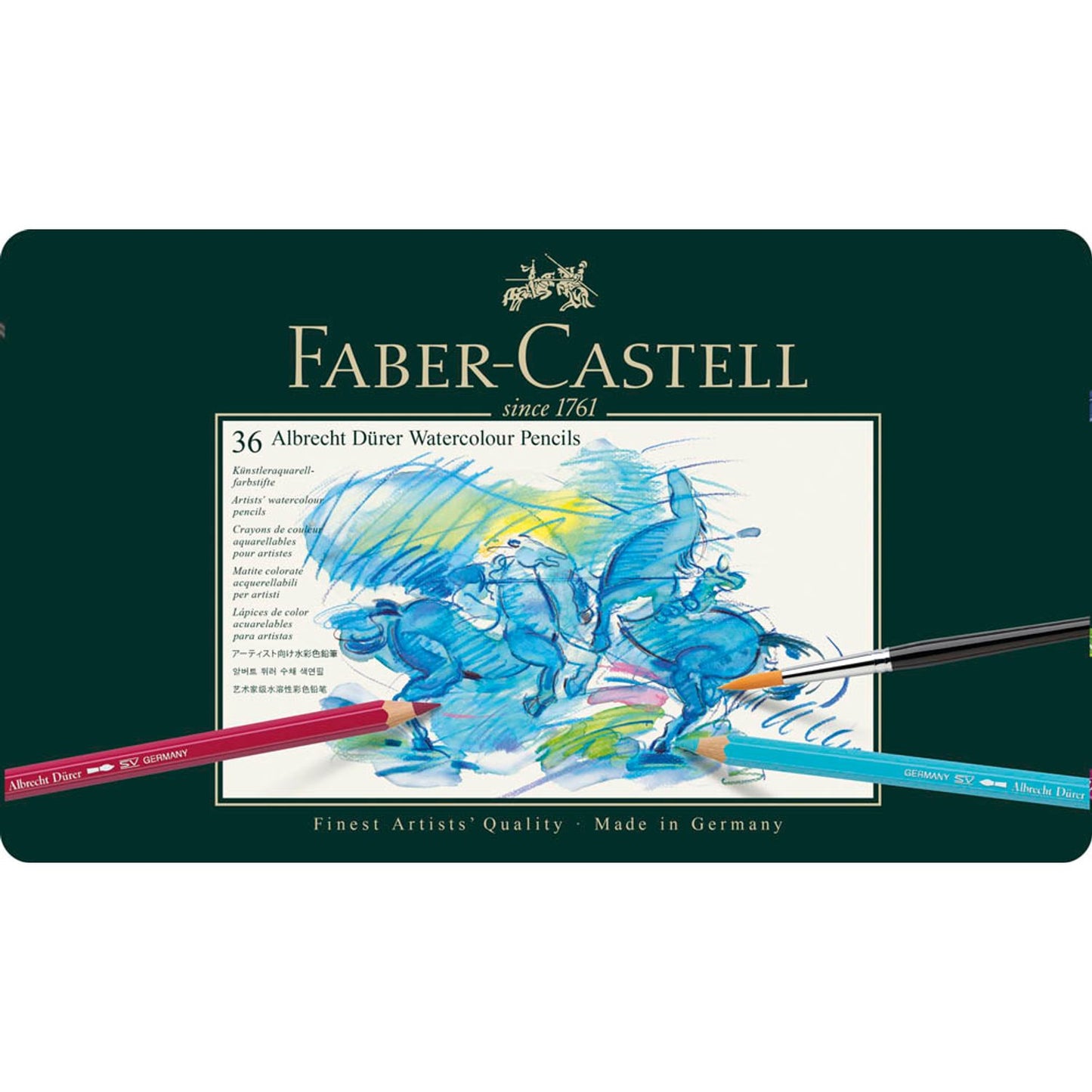 FABER-CASTELL Albrecht Dürer Buntstifte farbsortiert | 117536 | 1 Pack = 36 St.