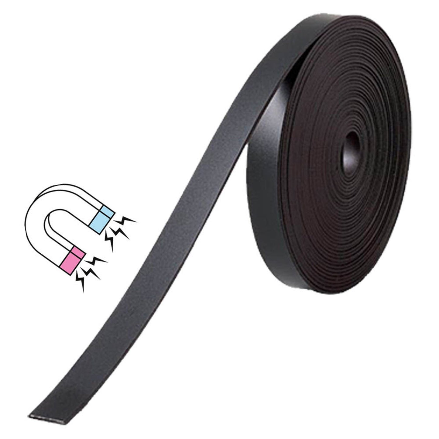nobo Magnetband selbstklebend schwarz 1,0 x 1000,0 cm | 1901053