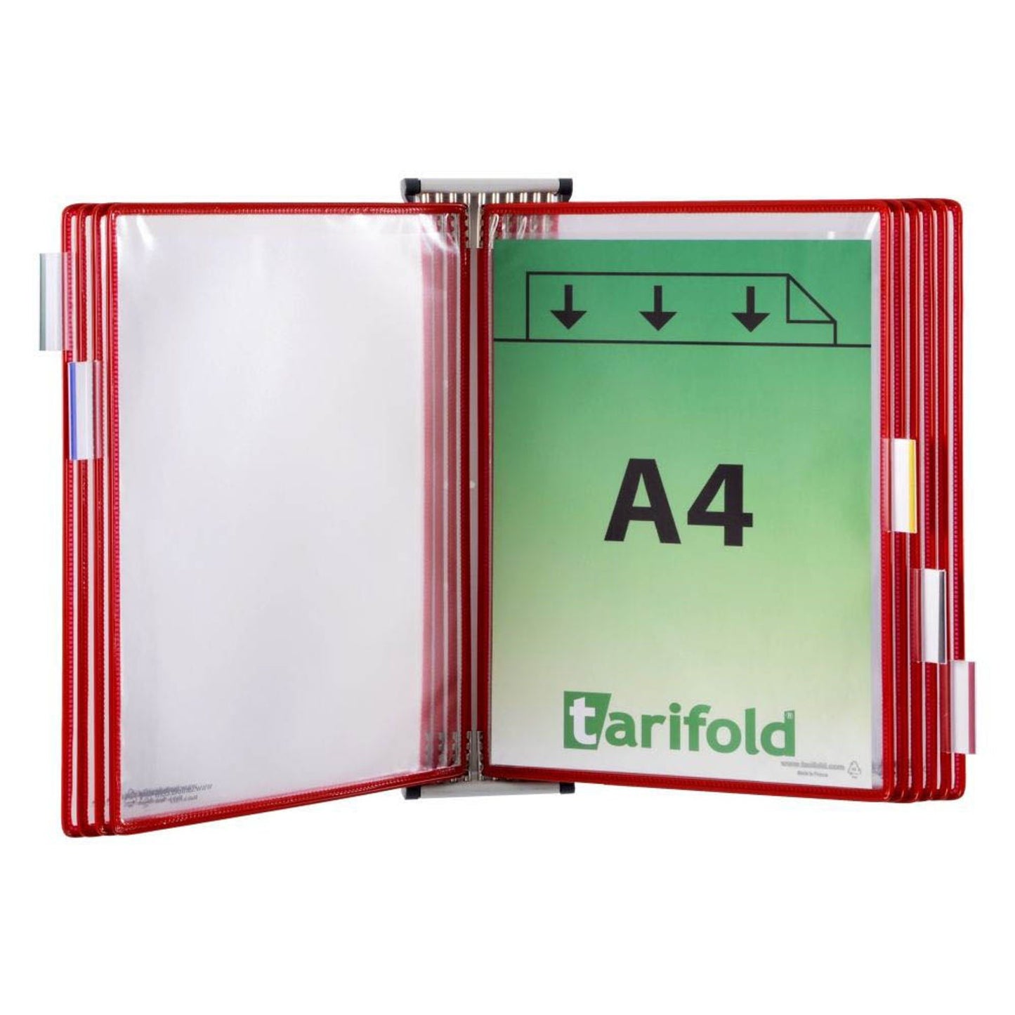 tarifold Wand-Sichttafelsystem DIN A4 mit 10 St. Sichttafeln