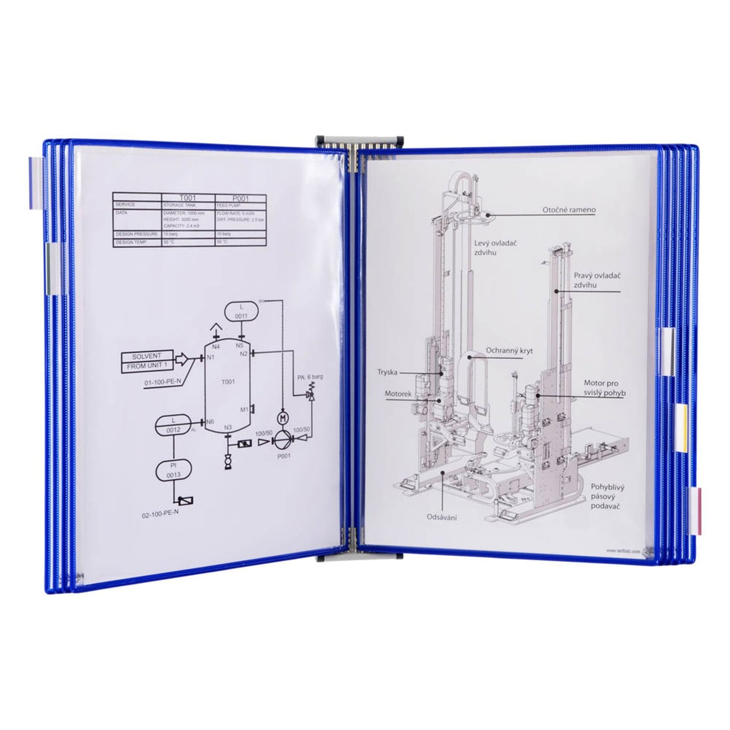 tarifold Wand-Sichttafelsystem DIN A3 mit 10 St. Sichttafeln