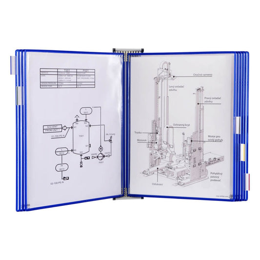 tarifold Wand-Sichttafelsystem DIN A3 mit 10 St. Sichttafeln