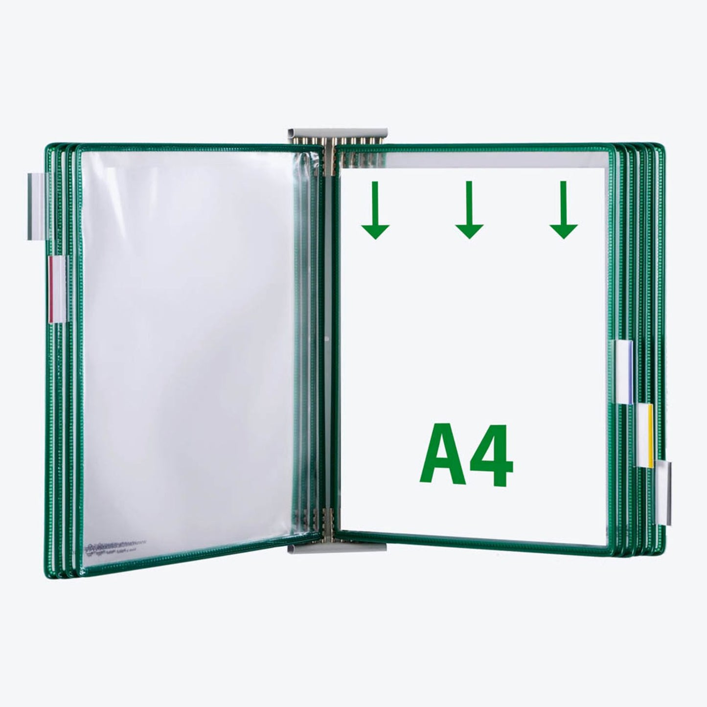 tarifold Wand-Sichttafelsystem DIN A4 mit 10 St. Sichttafeln