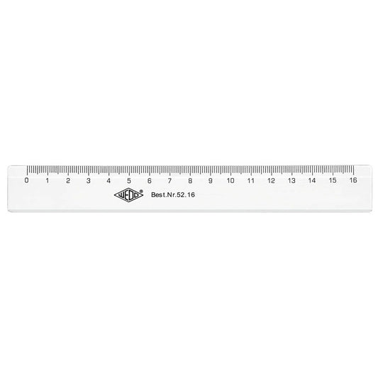 WEDO Lineal 18,0 cm, transparent | 5216