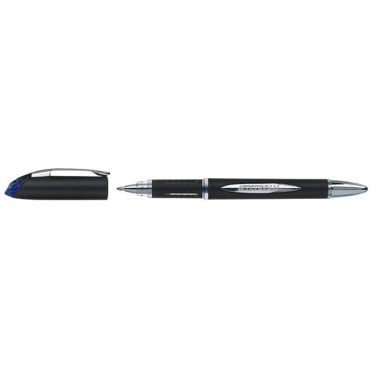 FABER-CASTELL JETSTREAM SX-210 Tintenroller schwarz/silber 0,5 mm, Schreibfarbe: blau | 145451