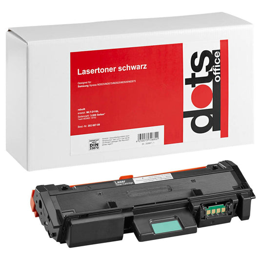 dots schwarz Toner kompatibel zu SAMSUNG MLT-D116L (SU828A) | 3515,3000-DOTS