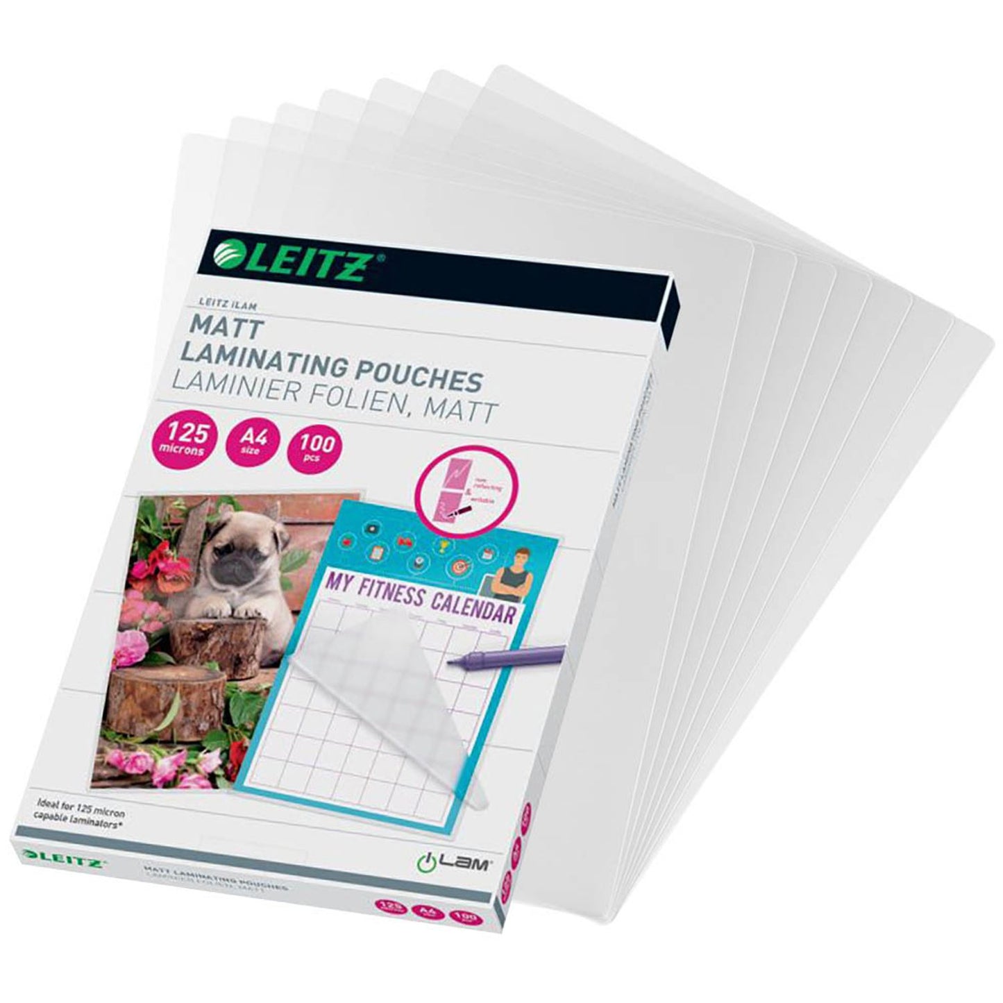 100 LEITZ Laminierfolien matt für A 125 micron