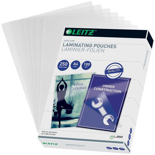 LEITZ Laminierfolien glänzend für A4 250 micron | 16935 | 1 Pack = 100 St.