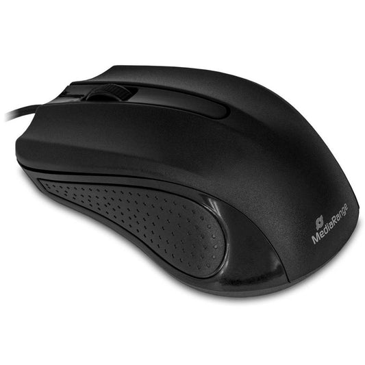 MediaRange Maus kabelgebunden schwarz | MROS210