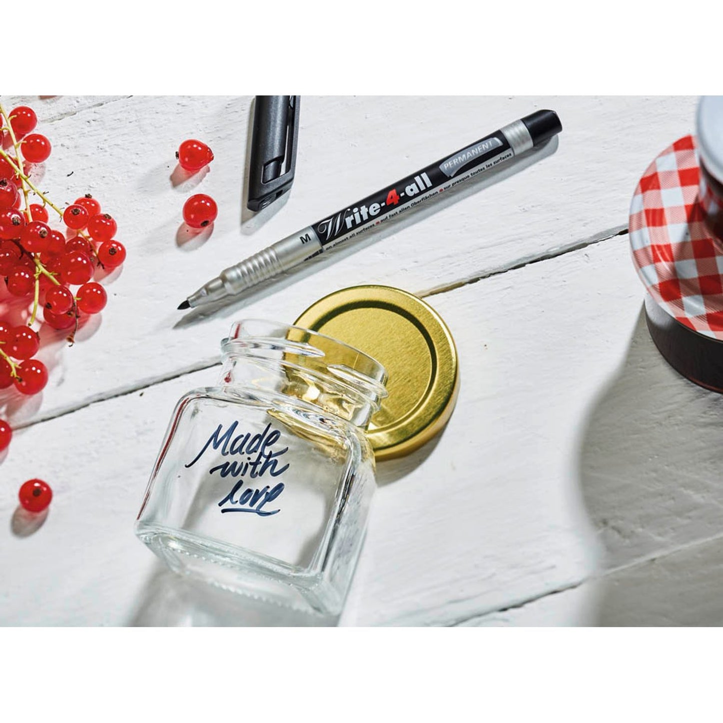 STABILO Write-4-all Permanentmarker farbsortiert 0,4 cm | 166/4 | 1 Pack = 4 St.