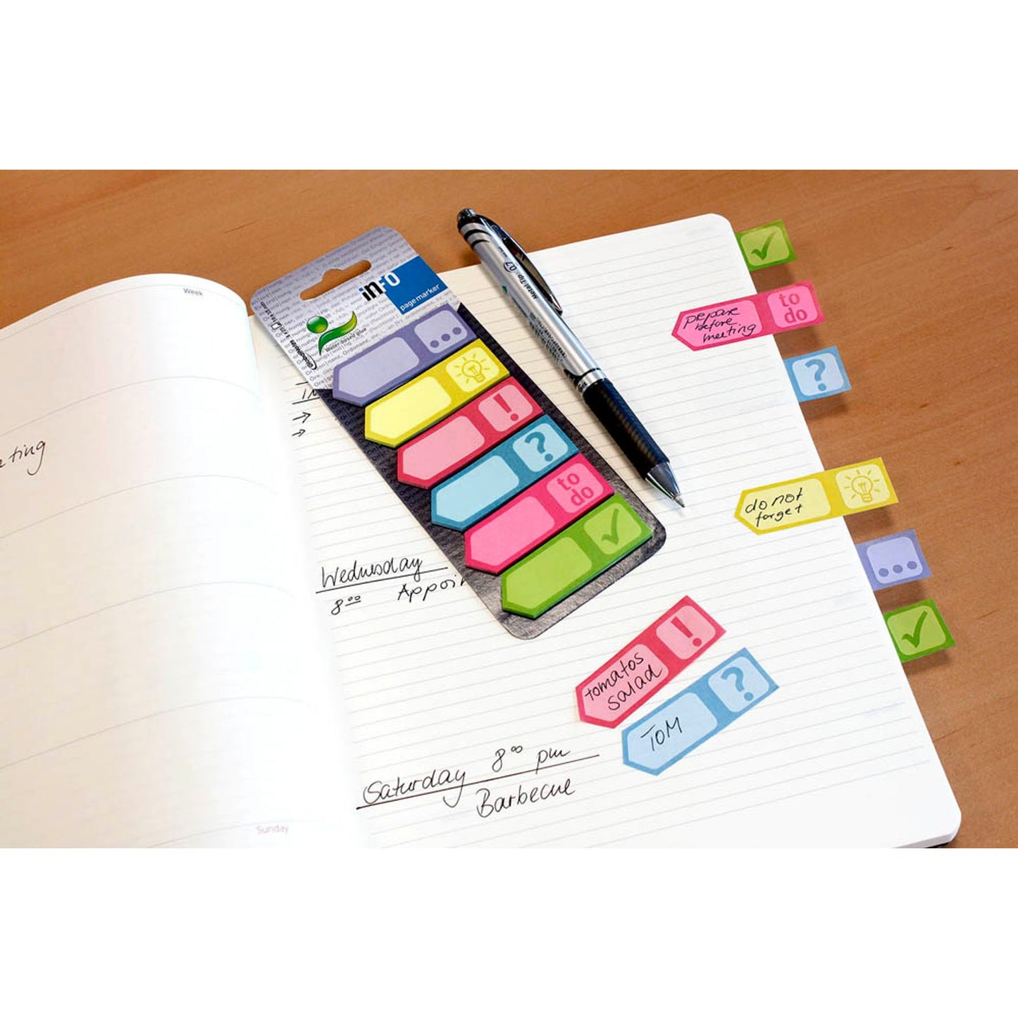 inFO Symbole Haftmarker farbsortiert "Symbole" 6x 25 Streifen | 5672-90 | 1 Pack = 6x 25 Streifen