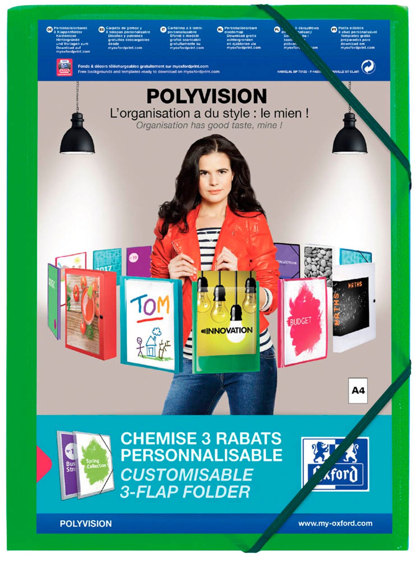 OXFORD Eckspanner Polyvision DIN A4,