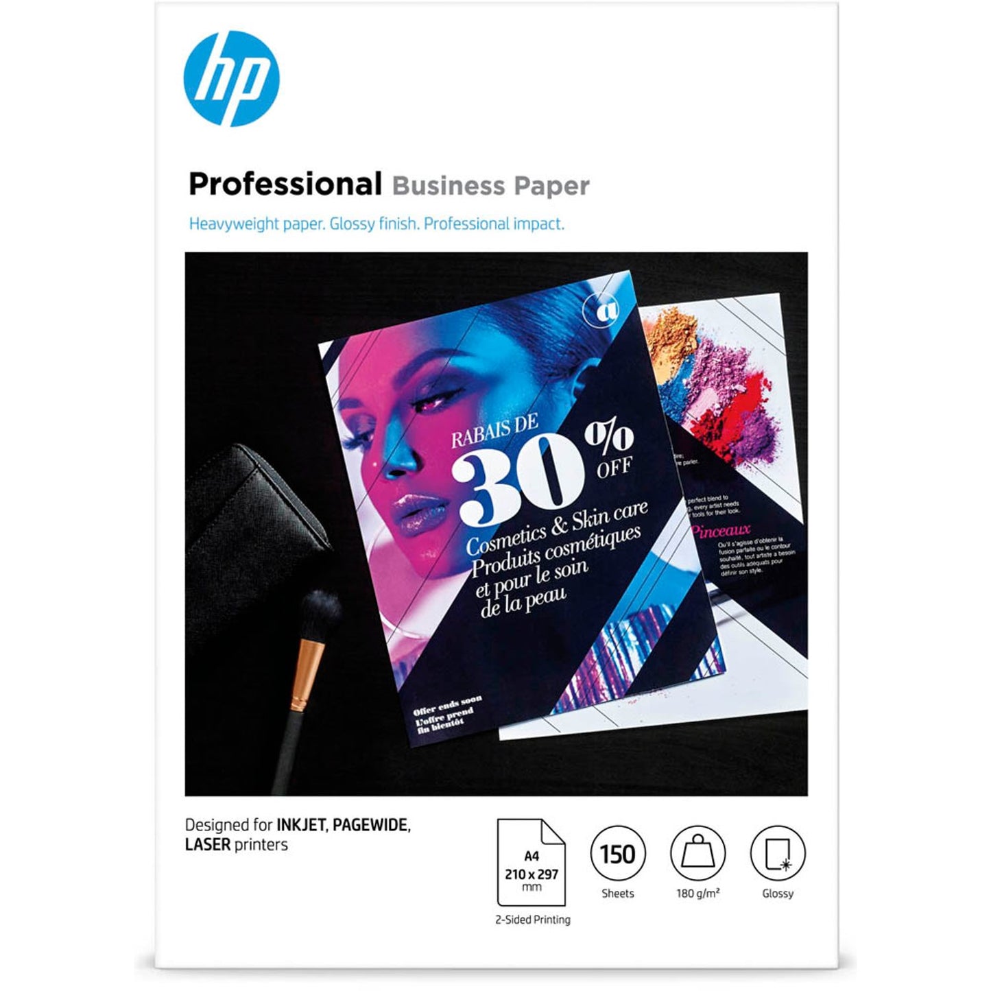 HP Fotopapier DIN A4 glänzend 180 g/qm | 3VK91A | 1 Pack = 150 Blatt
