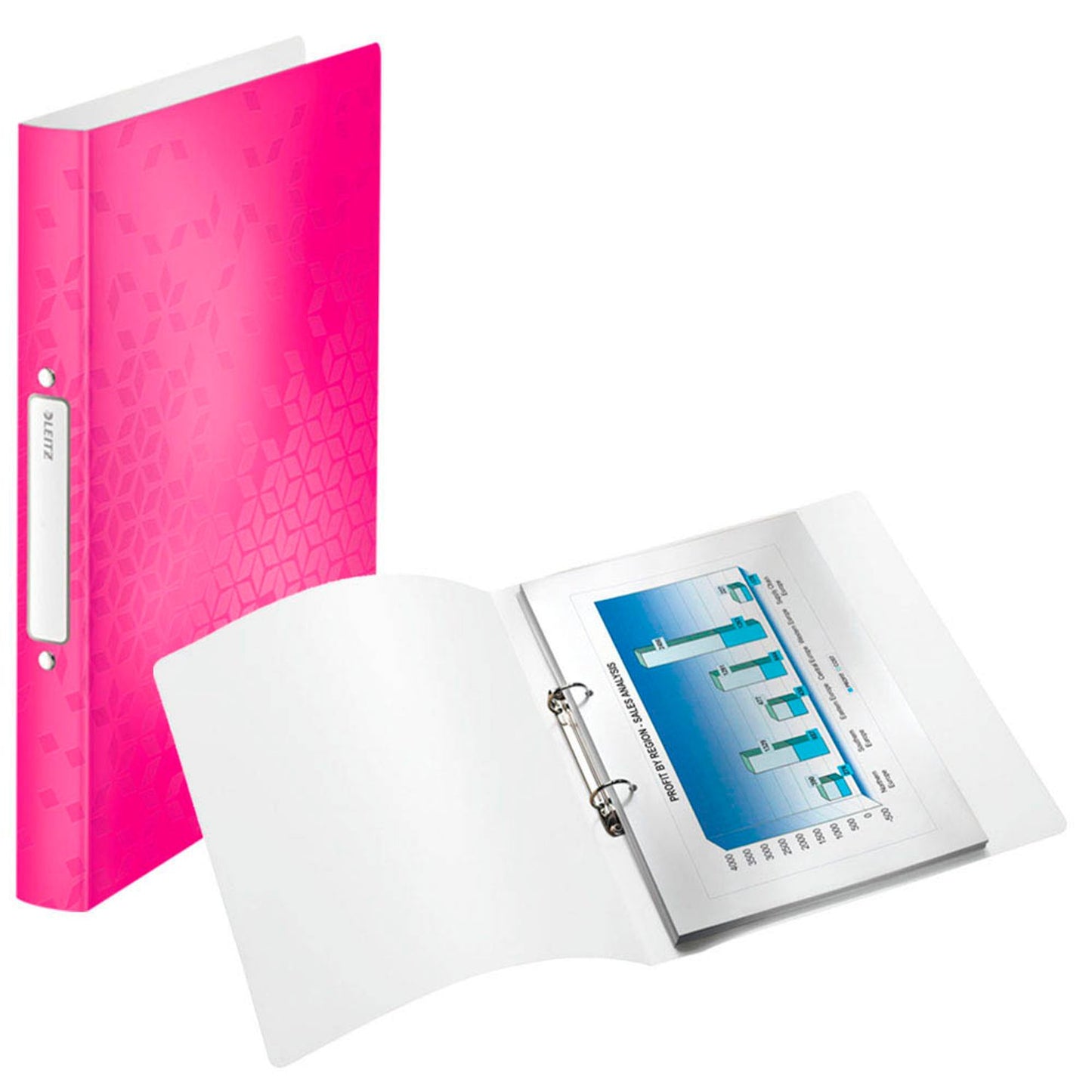 LEITZ WOW Ringbuch 2-Ringe 3,2 cm DIN A12