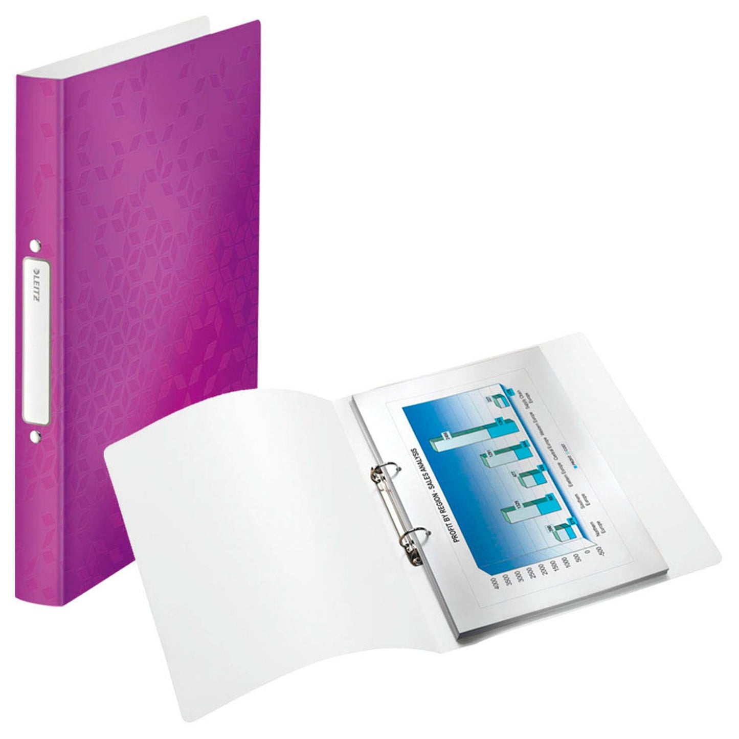 LEITZ WOW Ringbuch 2-Ringe 3,2 cm DIN A12