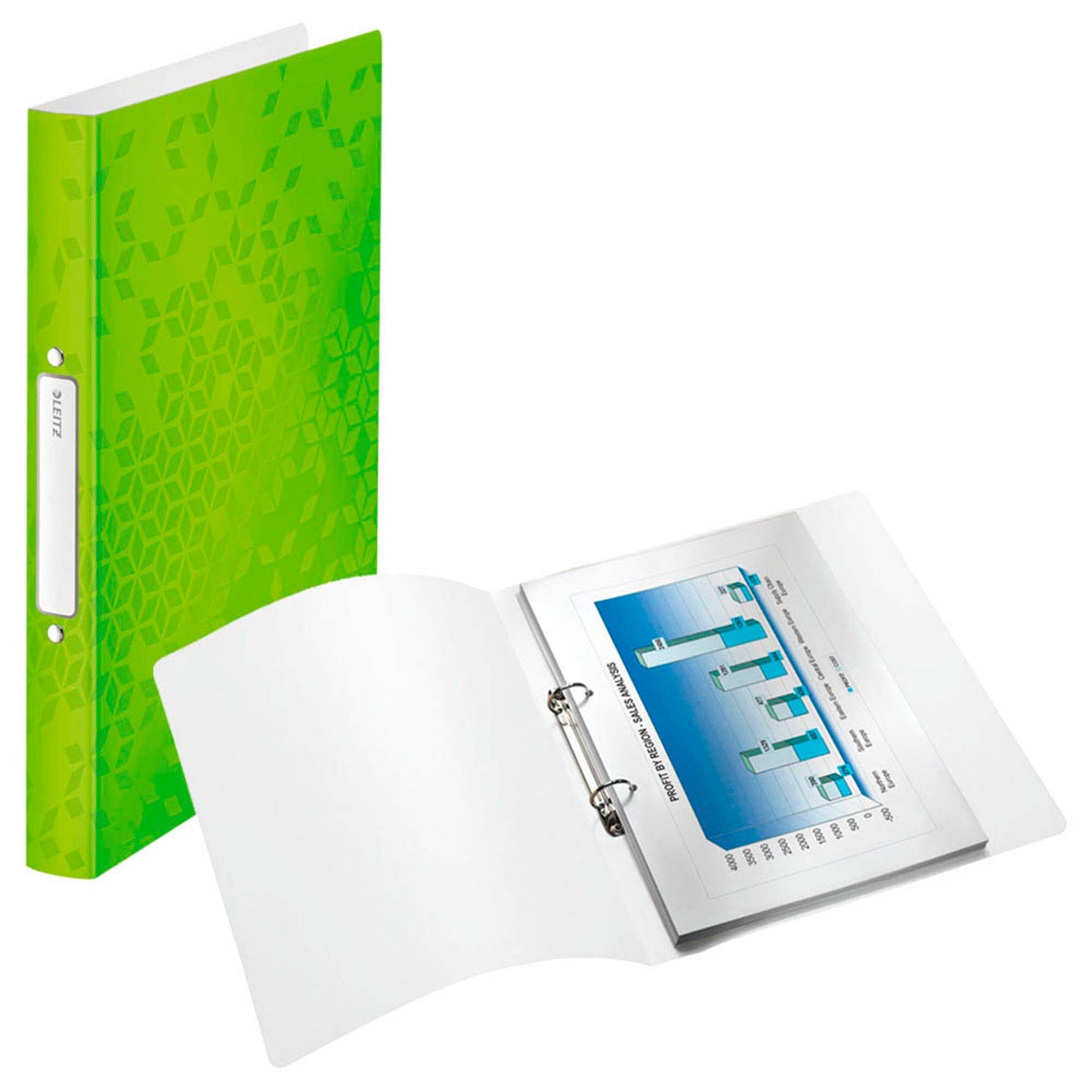 LEITZ WOW Ringbuch 2-Ringe 3,2 cm DIN A12