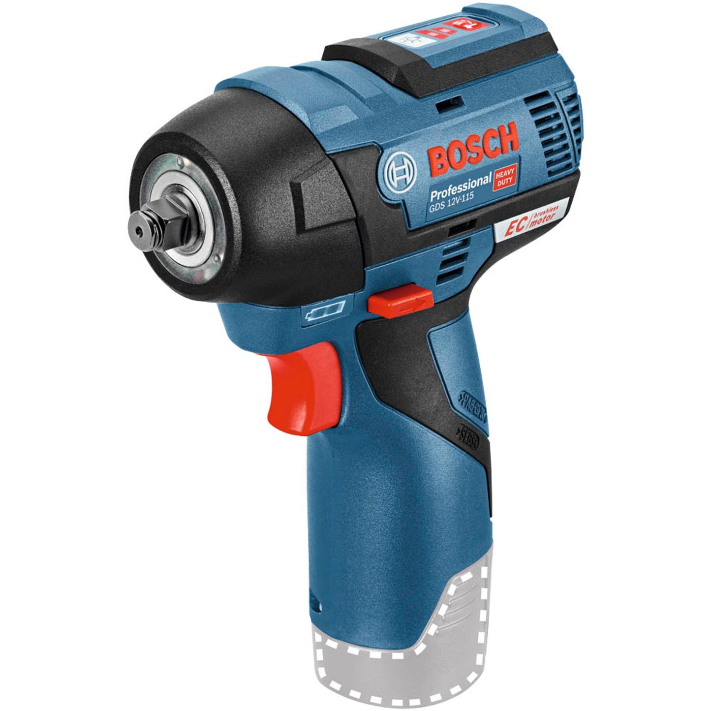 BOSCH Professional GDS 12V-115 Akku-Schlagschrauber 12,0 V, ohne Akku | 6,019E+104
