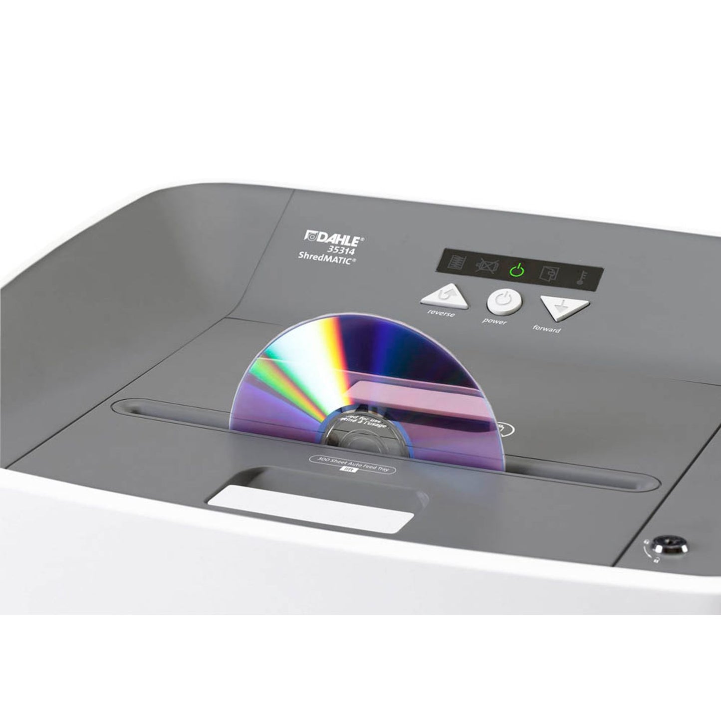 DAHLE ShredMATIC 300 Aktenvernichter mit Partikelschnitt P-4, 4 x 15 mm, bis , lichtgrau | 71-35314-15092