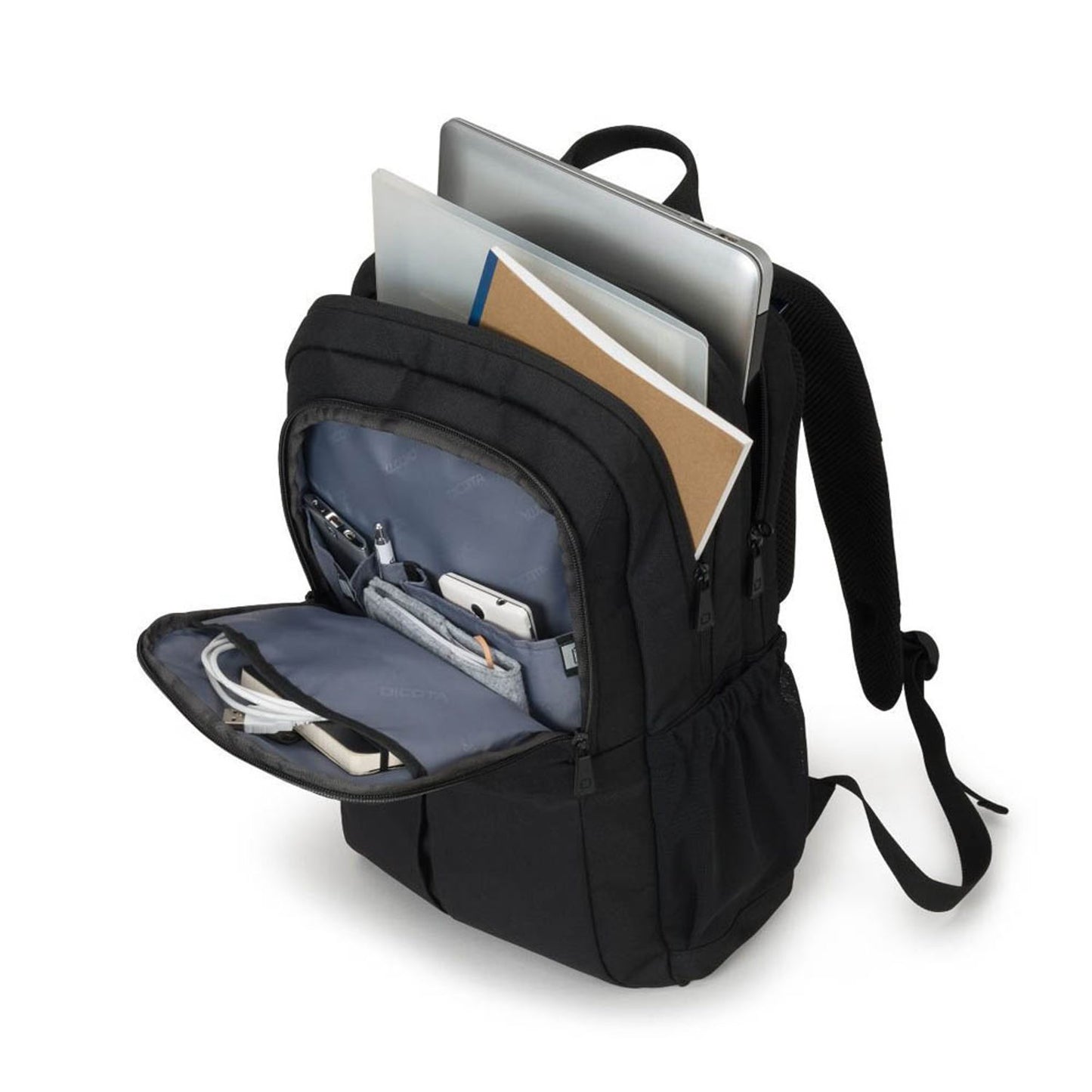 DICOTA Laptop-Rucksack Eco Backpack SCALE Kunstfaser schwarz 24,5 l bis 44,0 cm (17,3 Zoll) | D31696