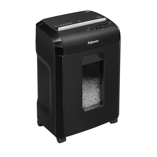Fellowes Powershred 10M Aktenvernichter mit Partikelschnitt P-5, 2 x 12 mm, bis , schwarz | 4630601