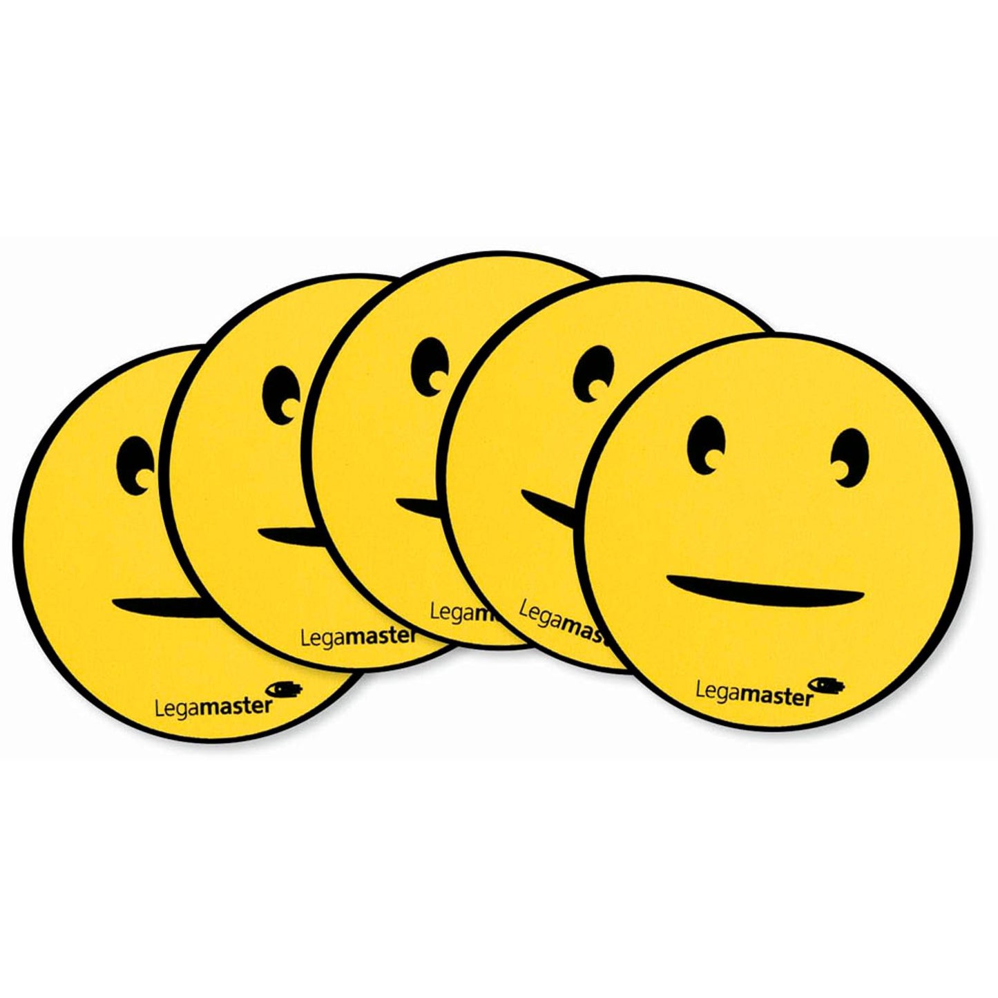 Legamaster Agile Smiley gemischt Magnete Motiv, Kunststoff Ø 5,0 cm | 7-123304 | 1 Pack = 6 St.