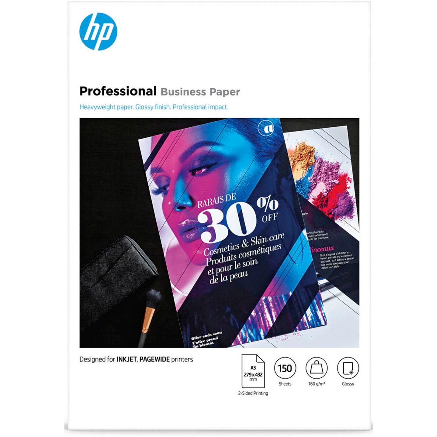 HP Fotopapier DIN A3 glänzend 180 g/qm | 7MV84A | 1 Pack = 150 Blatt