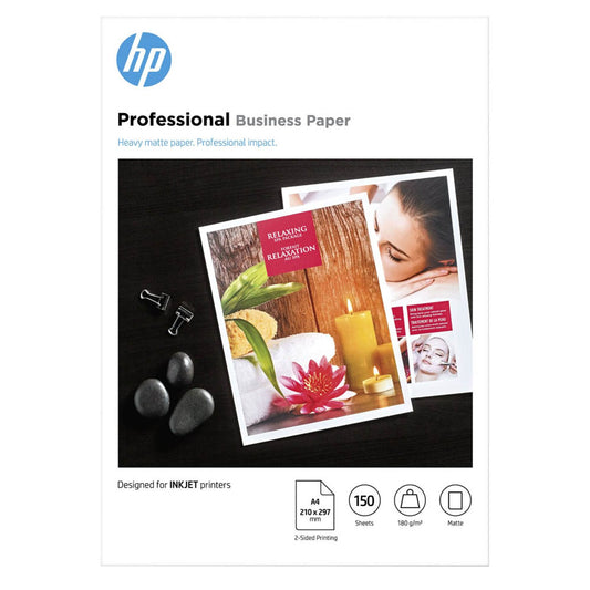 HP Fotopapier DIN A4 matt 180 g/qm | 7MV79A | 1 Pack = 150 Blatt