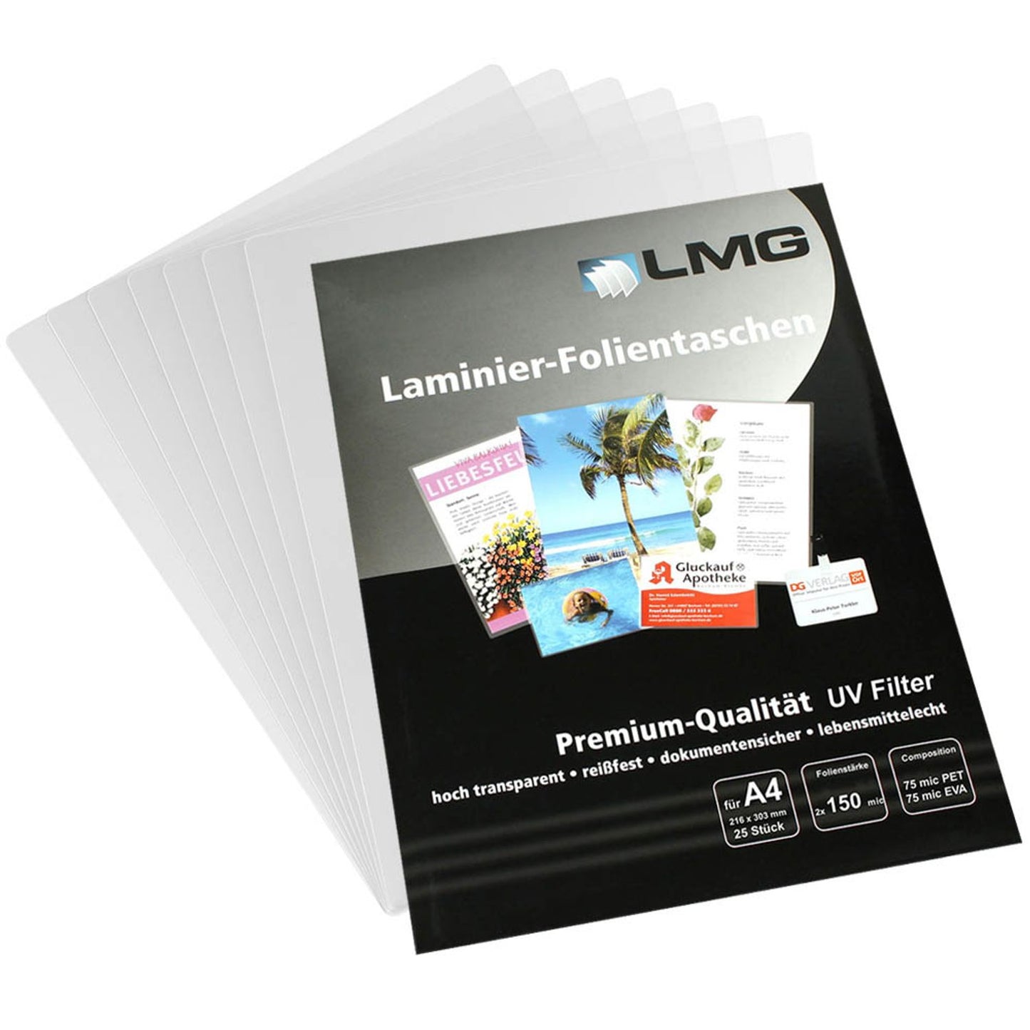 25 LMG Laminierfolien glänzend 150 micron
