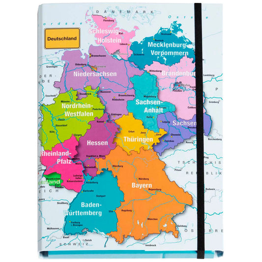 PAGNA Heftbox 4,0 cm Deutschlandkarte | 21325-15