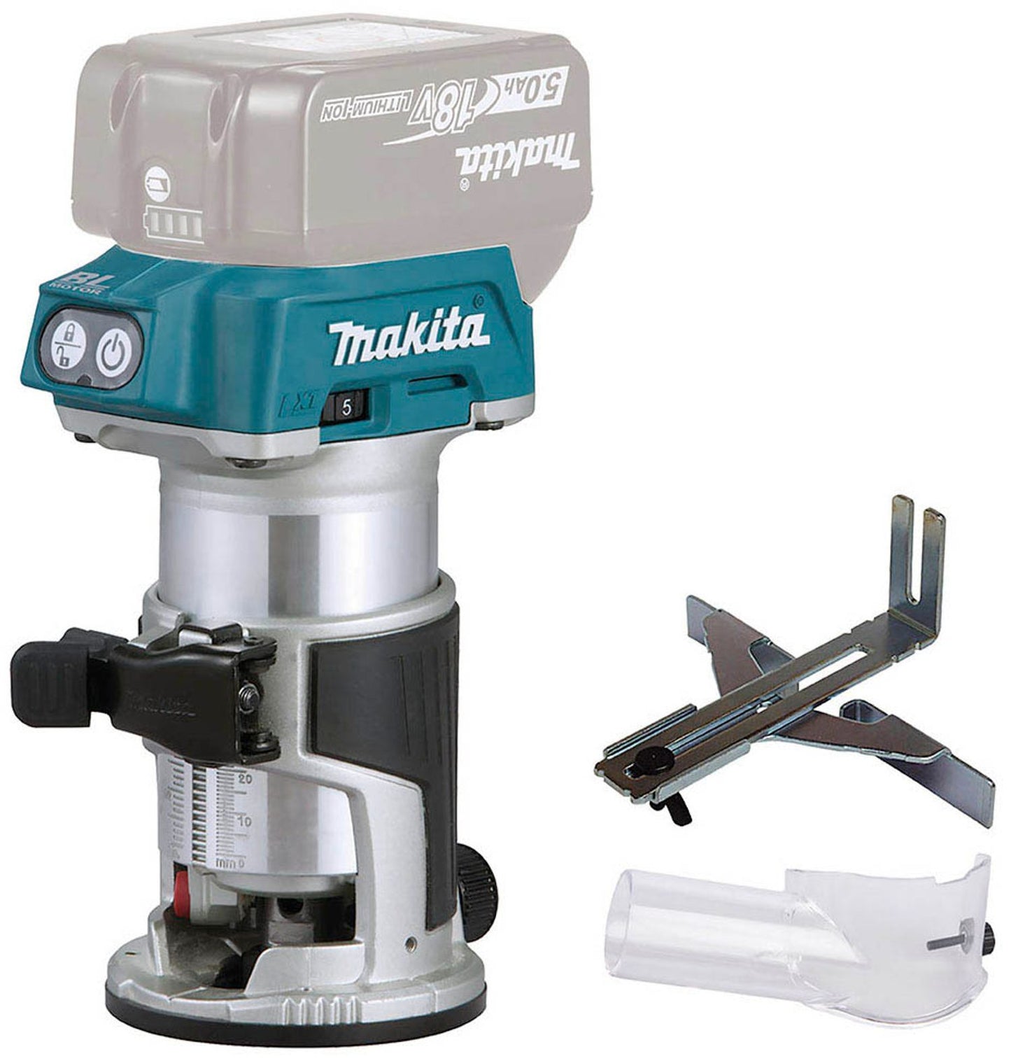 makita Akku-Oberfräse 18,0 V, ohne Akku