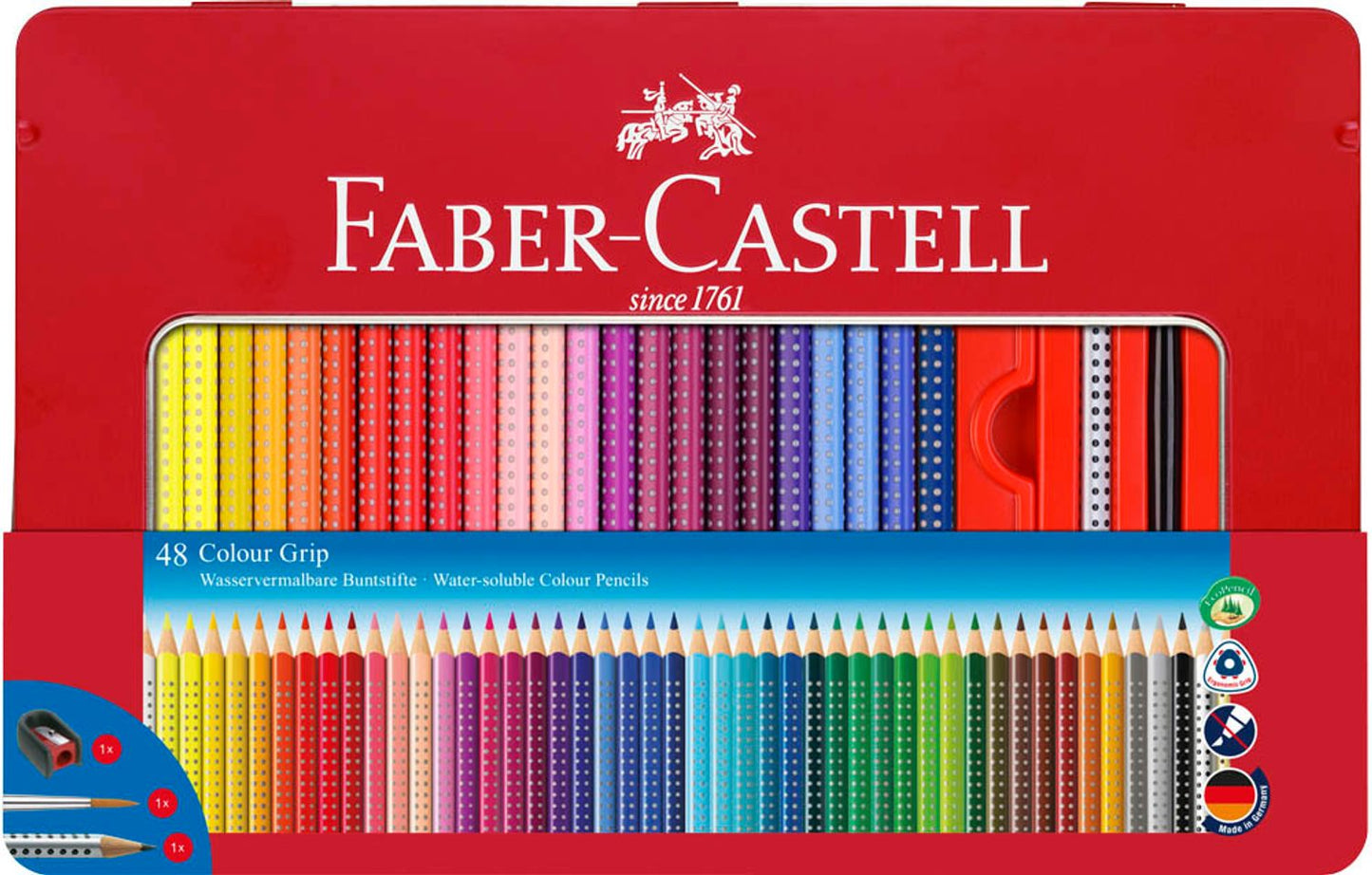 FABER-CASTELL Colour GRIP Buntstifte farbsortiert