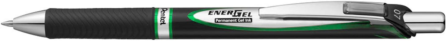 Pentel ENERGEL BLP77 Gelschreiber schwarz/silber 0,35 mm
