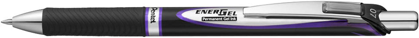 Pentel ENERGEL BLP77 Gelschreiber schwarz/silber 0,35 mm
