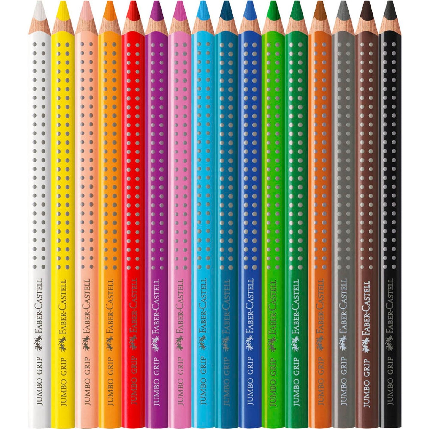 FABER-CASTELL Jumbo GRIP Buntstifte farbsortiert | 110916 | 1 Pack = 16 St.
