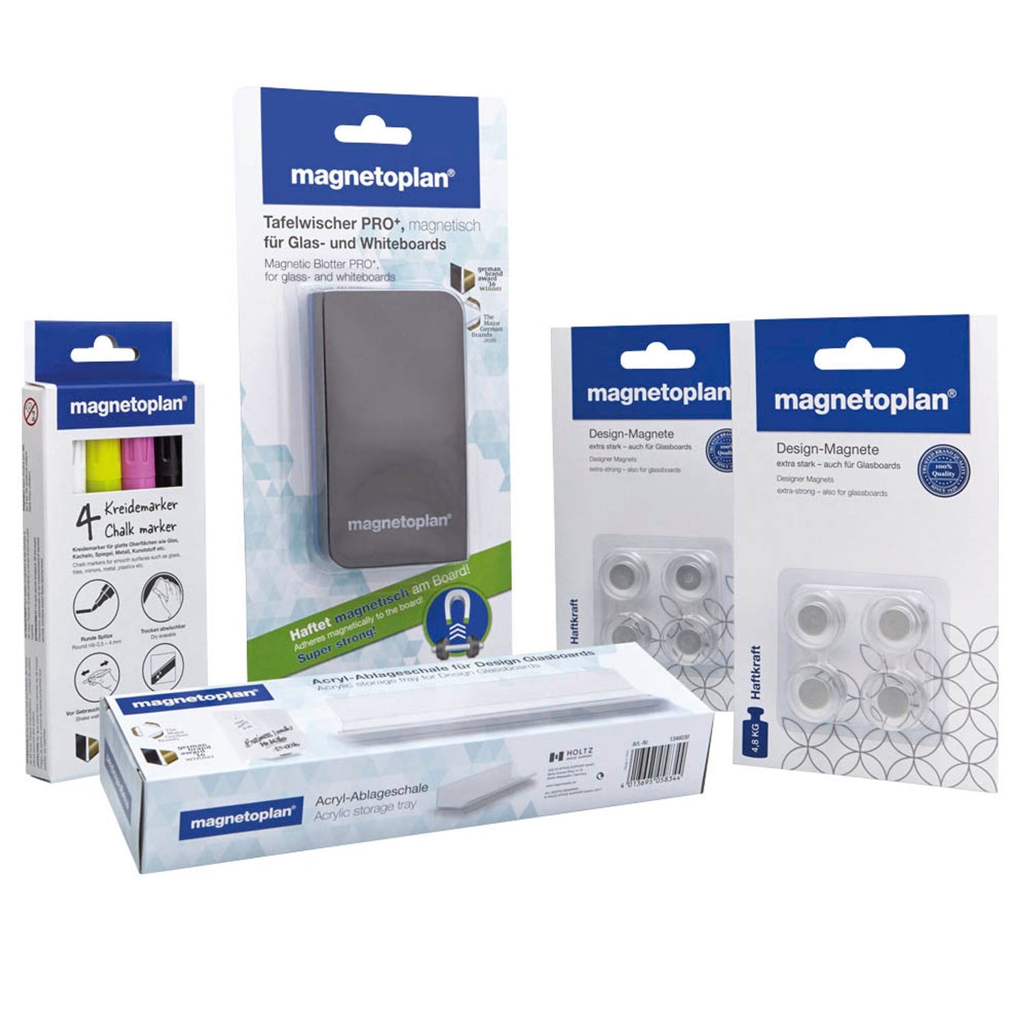 magnetoplan Glas-Magnettafel Zubehör-Set 14 Teile | 1346050
