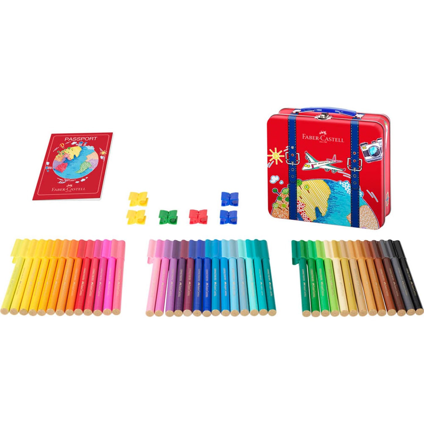 FABER-CASTELL Connector Filzstifte farbsortiert | 155535 | 1 Pack = 40 St.