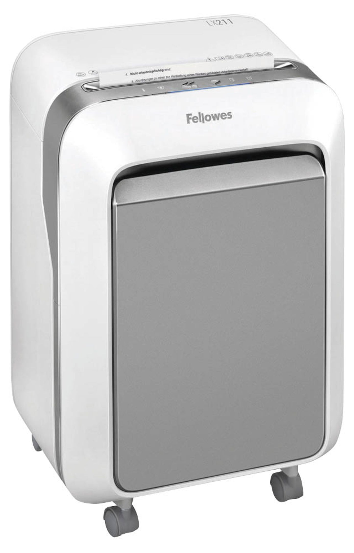 Fellowes Powershred LX 211 Aktenvernichter mit Partikelschnitt P-5, 2 x 12 mm, bis 14 Blatt,